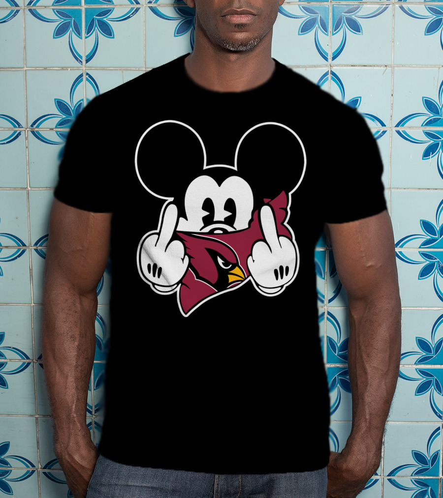 Cardinals Mickey Parody Logo Mashup T-Shirt