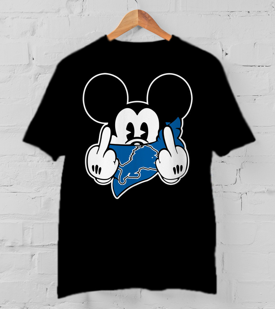 Mickey Lions Middle Finger T-Shirt
