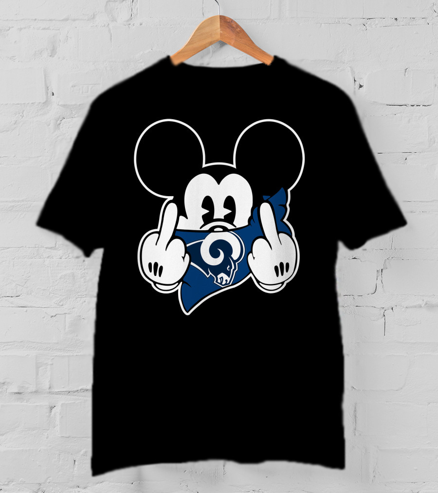 Rams Mickey Mouse L.A. Fan Gesture T-Shirt