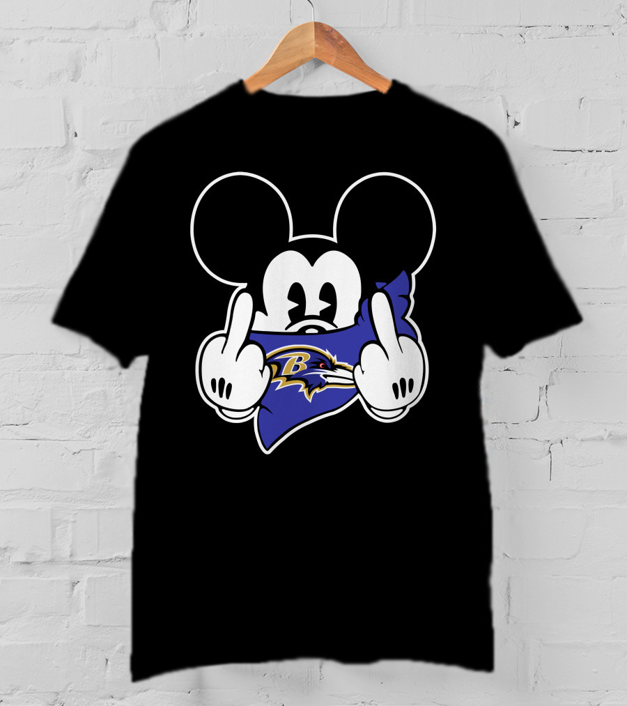 Ravens Mickey Mouse Bandana T-Shirt
