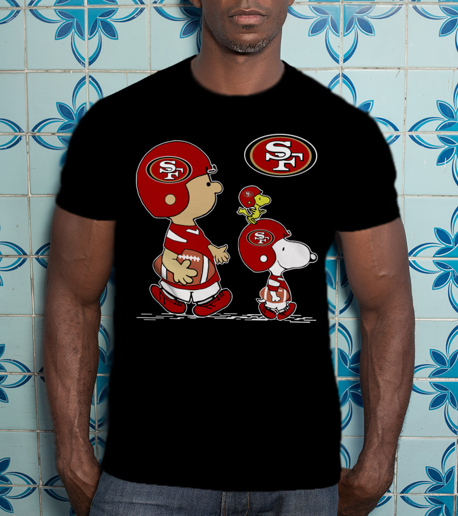 49ers Sf Snoopy Peanuts Football Team Kids T-Shirt