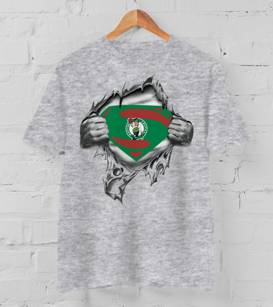Boston Celtics Superhero Fusion Emblem T-Shirt