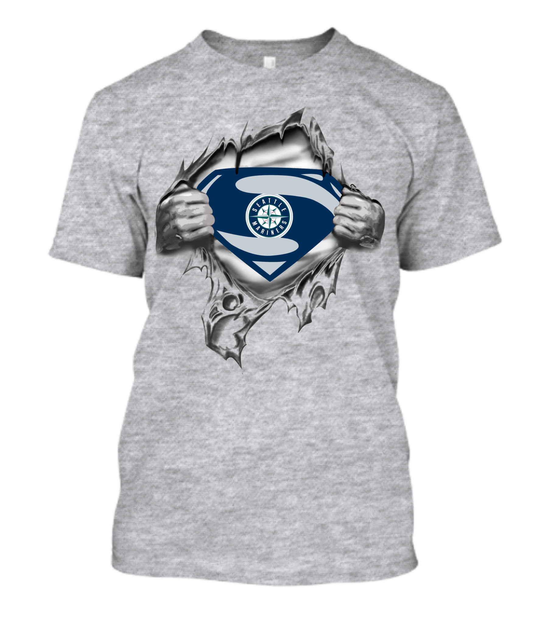 Seattle Mariners Super Logo Classic T-Shirt