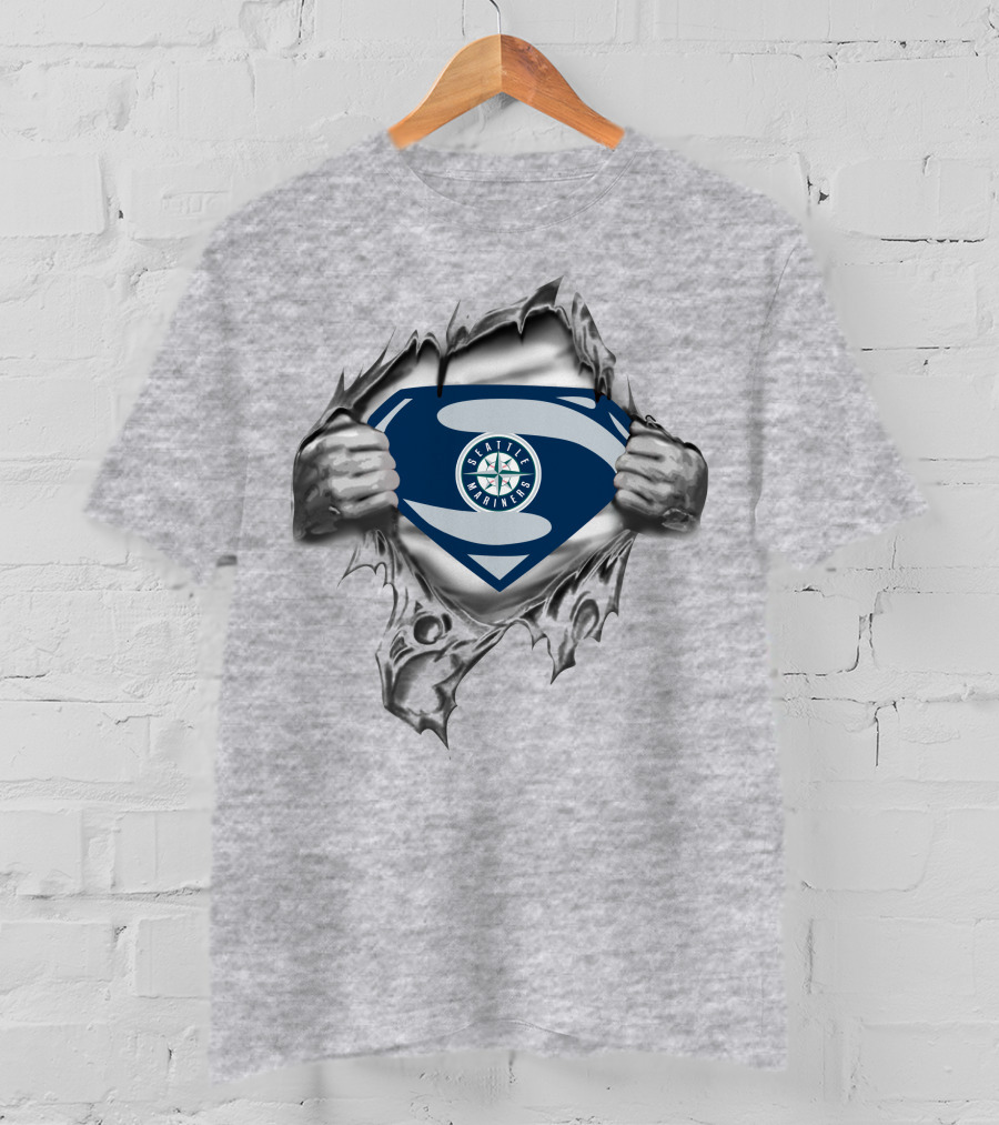 Seattle Mariners Super Logo Classic T-Shirt