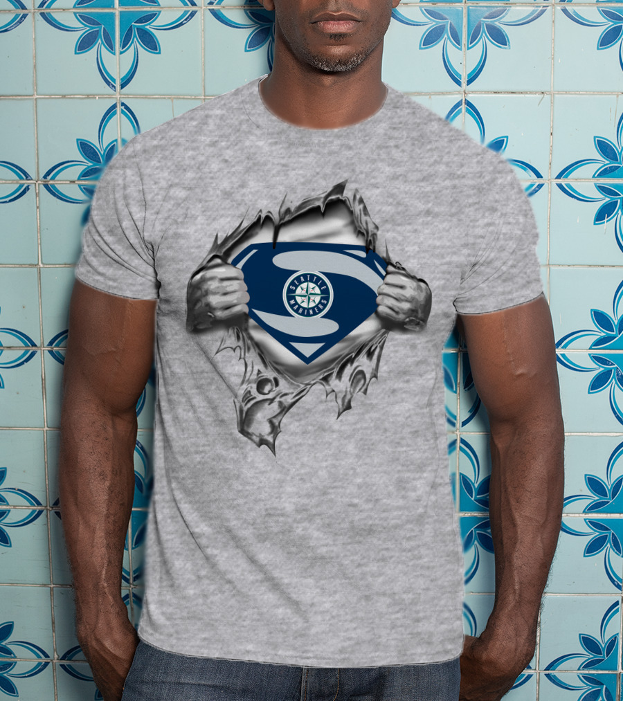Seattle Mariners Super Logo Classic T-Shirt