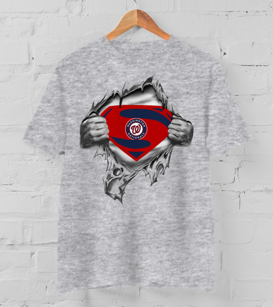 Washington Nationals Super Man Shield T-Shirt