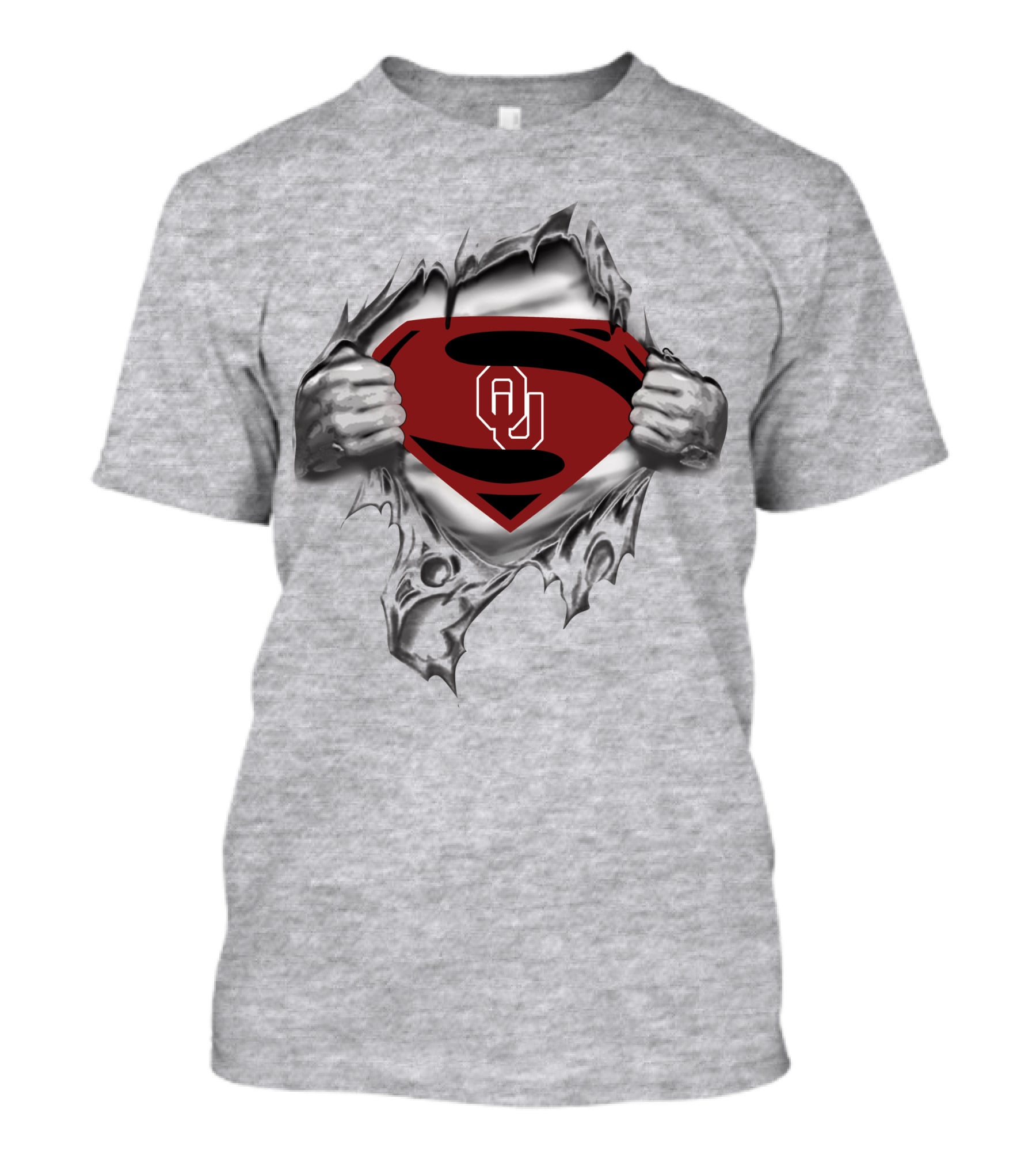 Ou Sooners Superman Emblem Morph T-Shirt