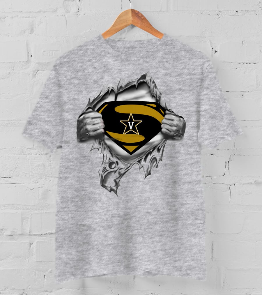 Vanderbilt Star Superhero Symbol Tear T-Shirt