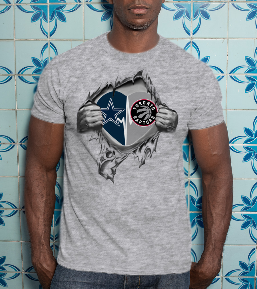 Dallas Cowboys And Toronto Raptors It's In My Heart T-Shirt