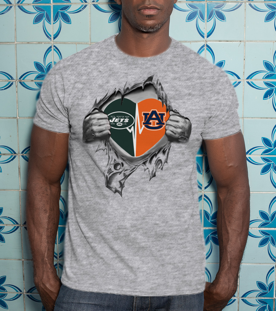 Jets Auburn Heart T-Shirt