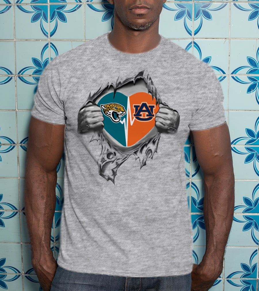 Jaguars Auburn It's In My Heart Jaguars Auburn T-Shirt
