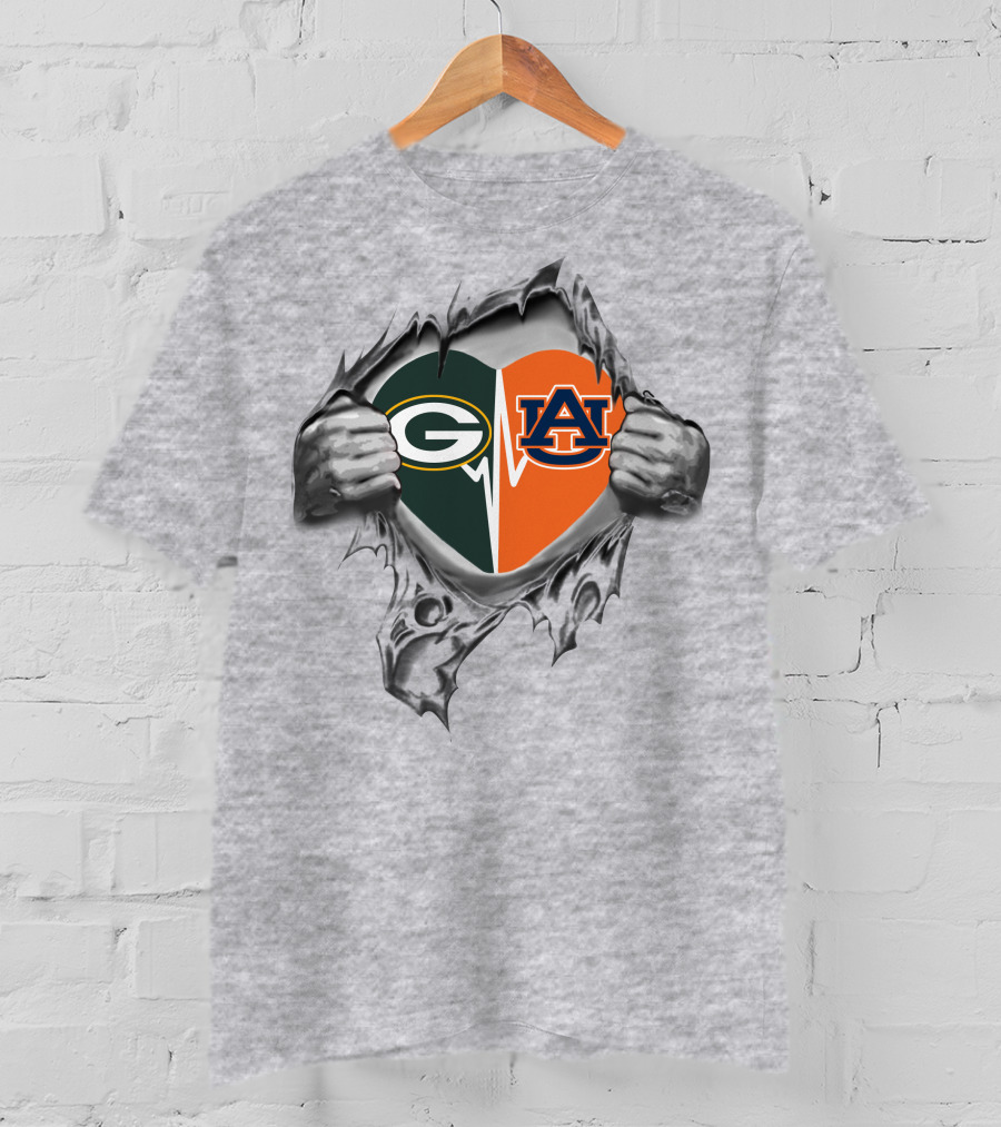 22 Front Packers Auburn Heart Packers T-Shirt