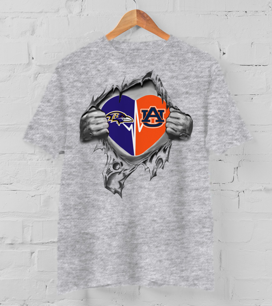 Its In My Heart 29 Ravens Auburn T-Shirt