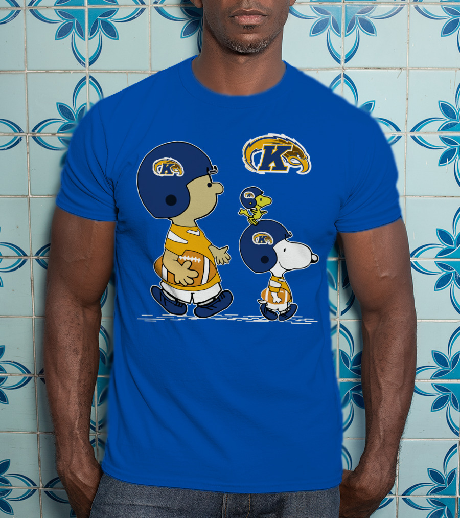 Kent State Golden Flashes Football Snoopy And Woodstock Peanuts Sports T-Shirt