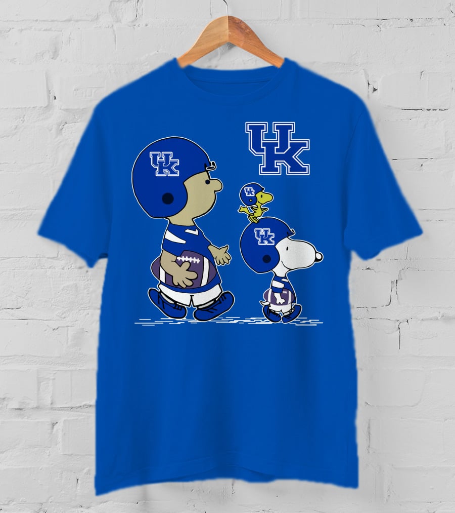 Kentucky Wildcats Snoopy Woodstock Uk Football Peanuts Characters T-Shirt