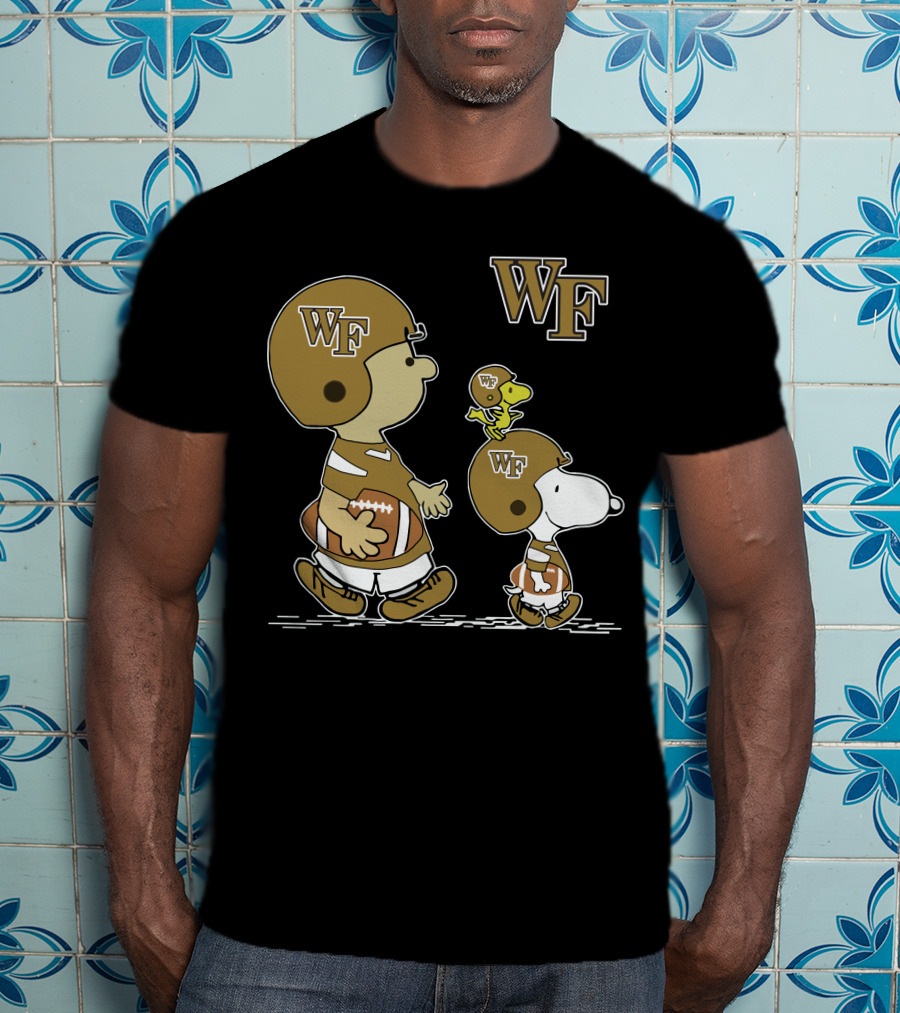 Wake Forest Demon Deacons Snoopy Woodstock T-Shirt