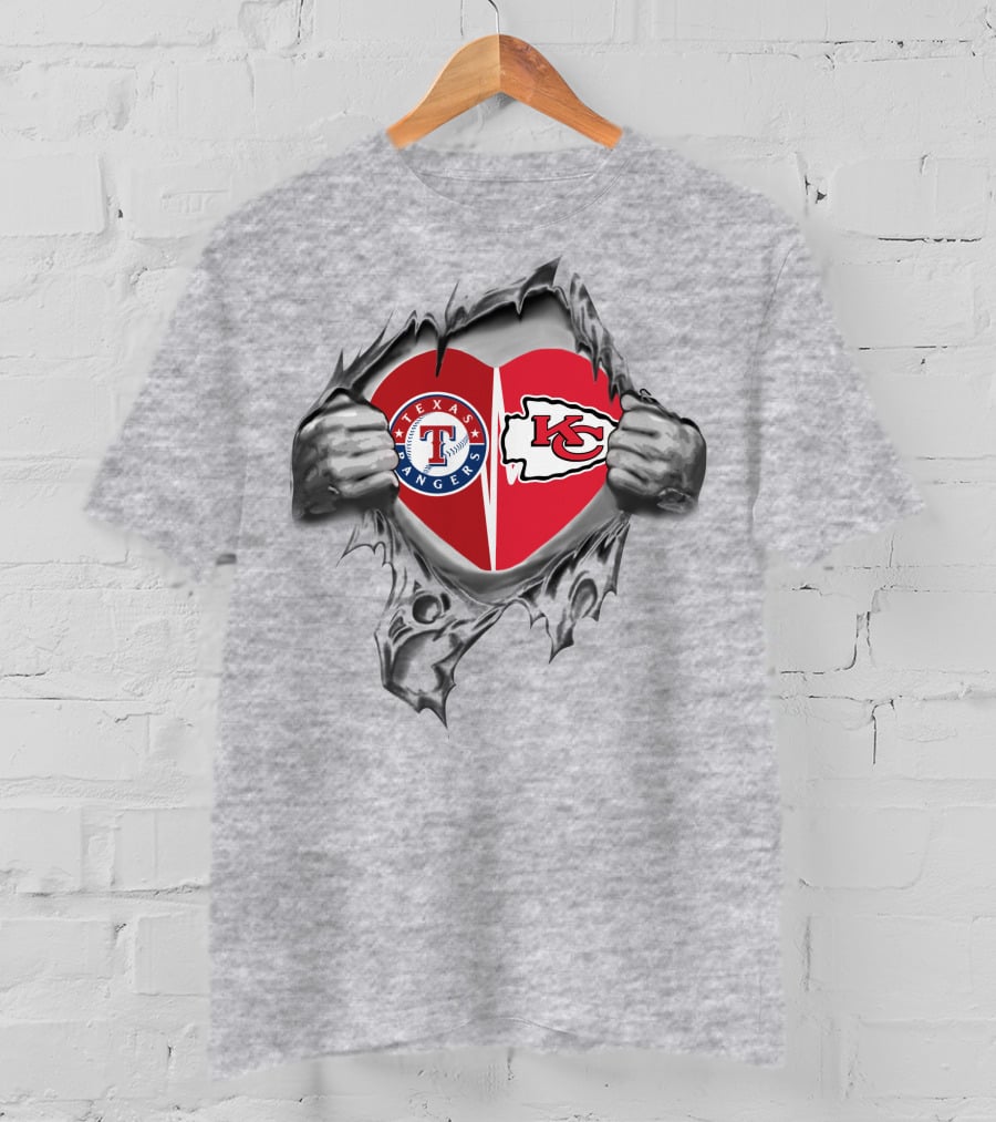 Texas Rangers Kansas City Chiefs Heartbreaking Loyalty T-Shirt