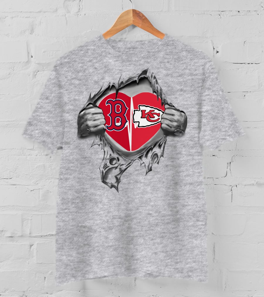 Chiefs Redsox Heart Breakthrough T-Shirt