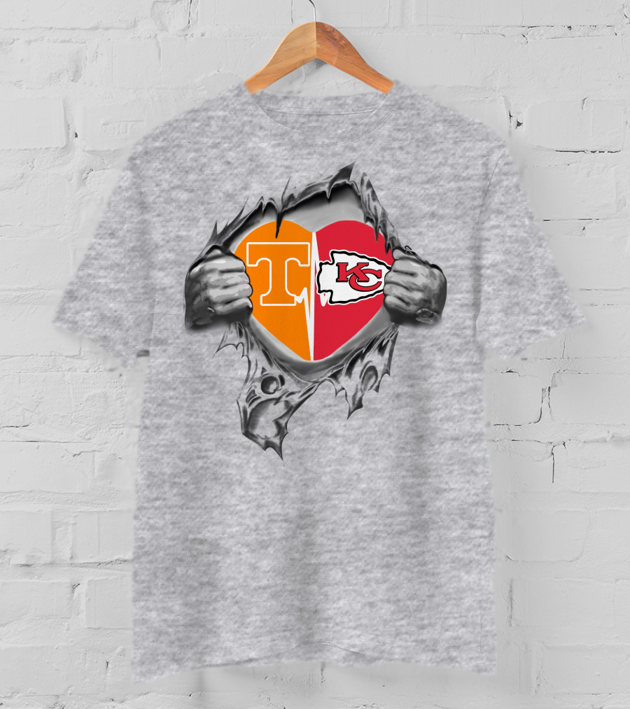 Tennessee Kansas City Chiefs Heart It's In My Heart T-Shirt