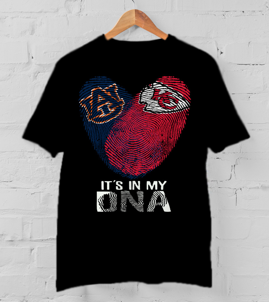 Auburn Tigers And Kansas City Chiefs It's In My DNA T-Shirt