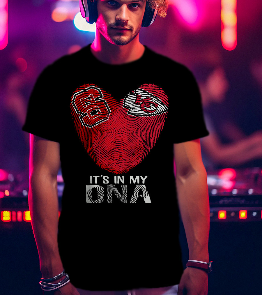 NC State Wolfpack And Kansas City Chiefs It's In My DNA T-Shirt