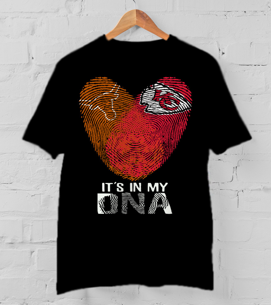 Texas Longhorns Chiefs Heart It's In My DNA T-Shirt