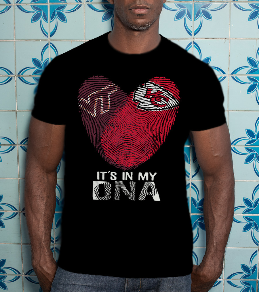 Virginia Tech Hokies Kansas City Chiefs It's In My DNA T-Shirt