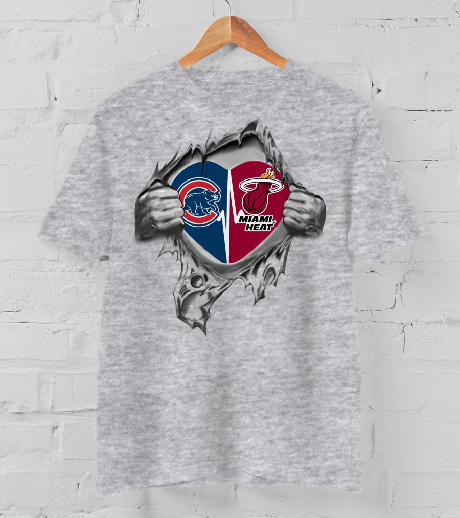 Cubs Miami Heat It's In My Heart T-Shirt
