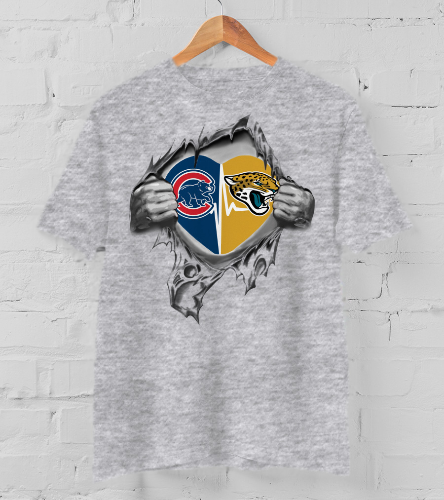 Cubs Jaguars Heart Integrated T-Shirt