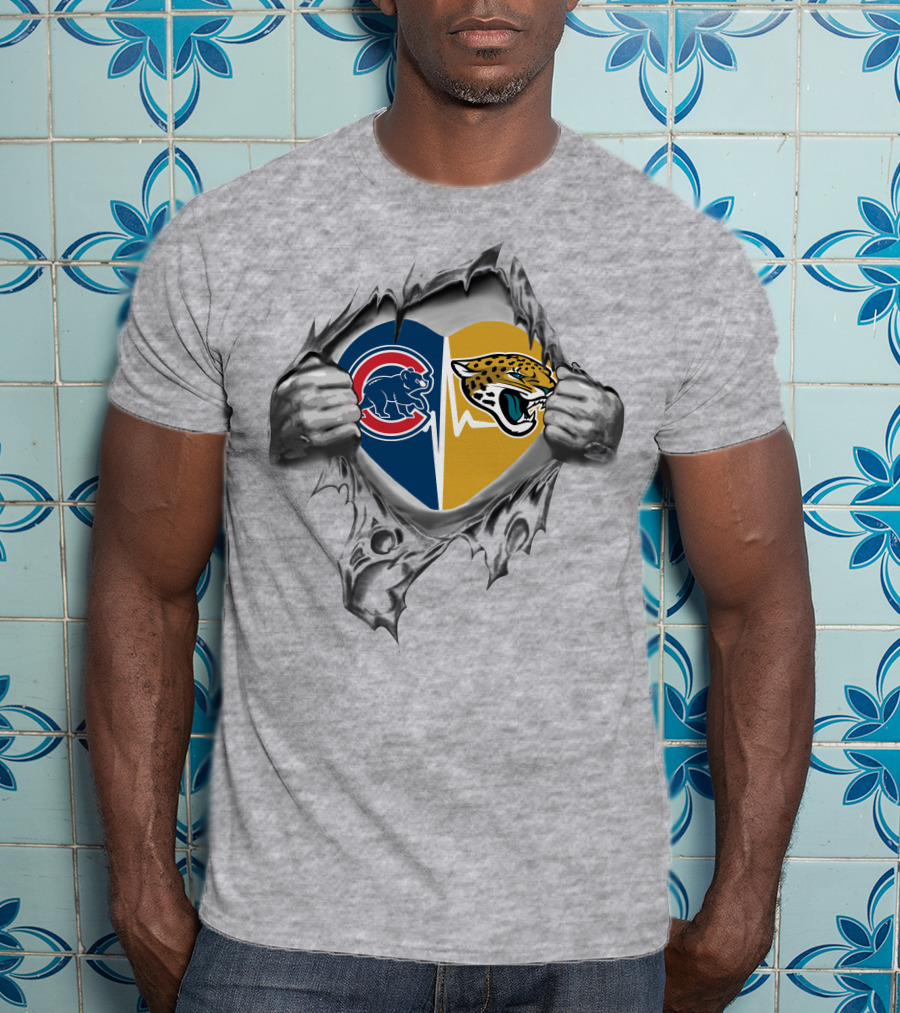 Cubs Jaguars Heart Integrated T-Shirt