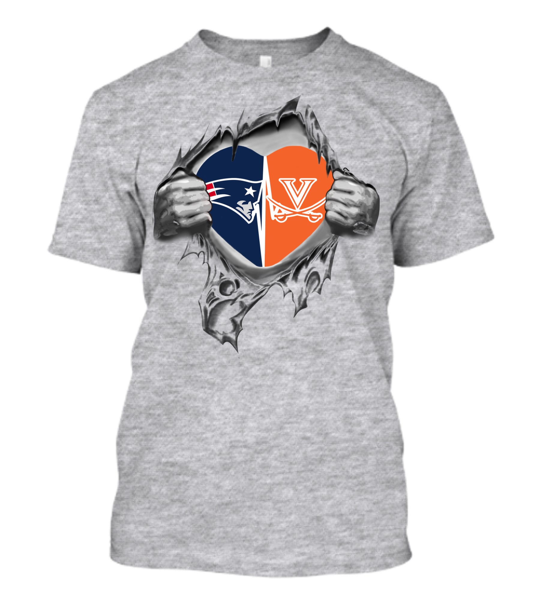 Patriots Cavaliers Heart Inside You T-Shirt