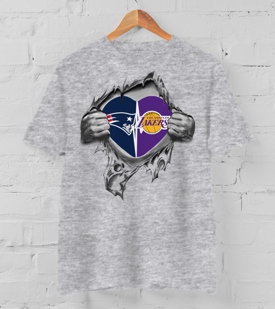Heart Of Patriots Lakers Fan Passion T-Shirt