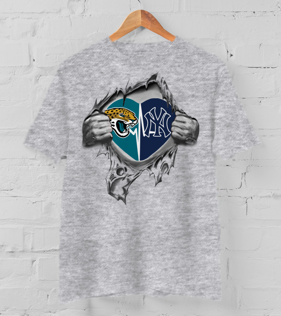 Jaguars Yankees Heartsplit Passion T-Shirt