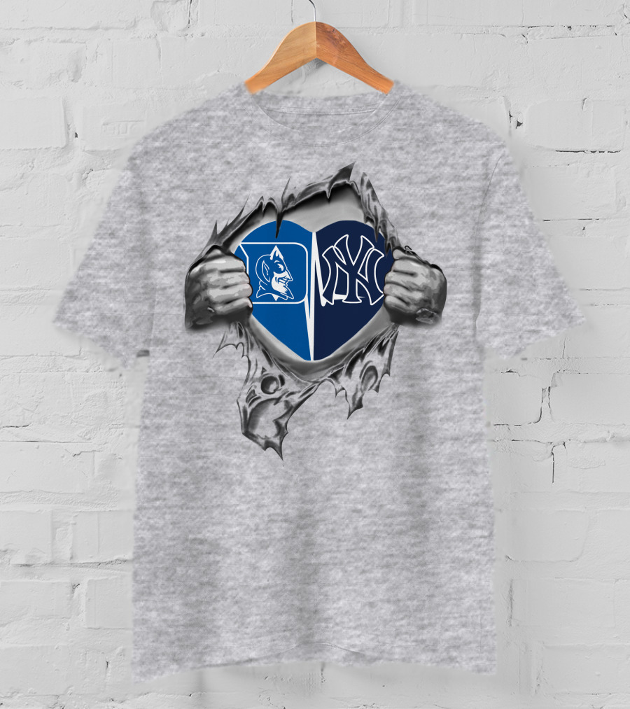 Yankees Duke Heart Fan Pride Split T-Shirt