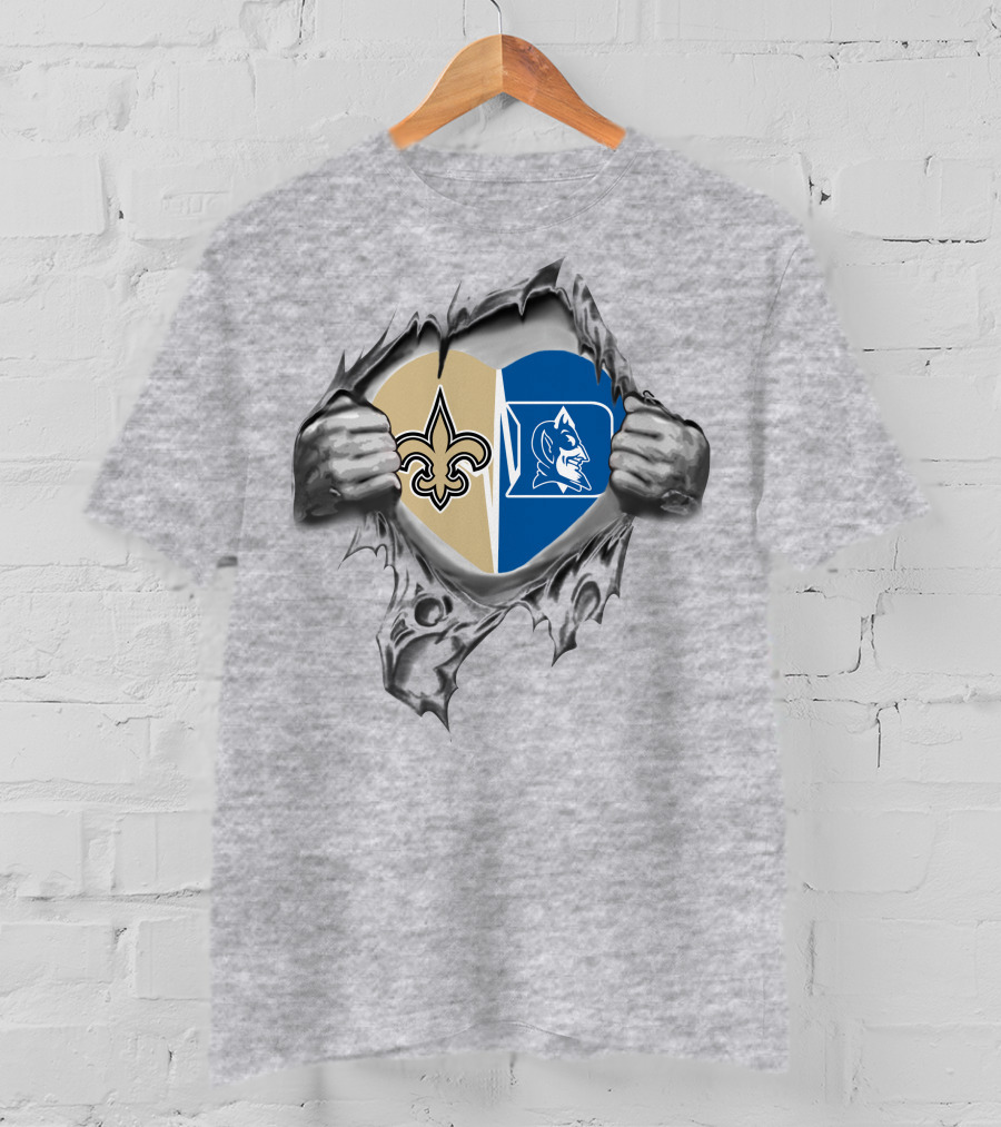 Saints Duke Heart Loyalty Fan Passion T-Shirt