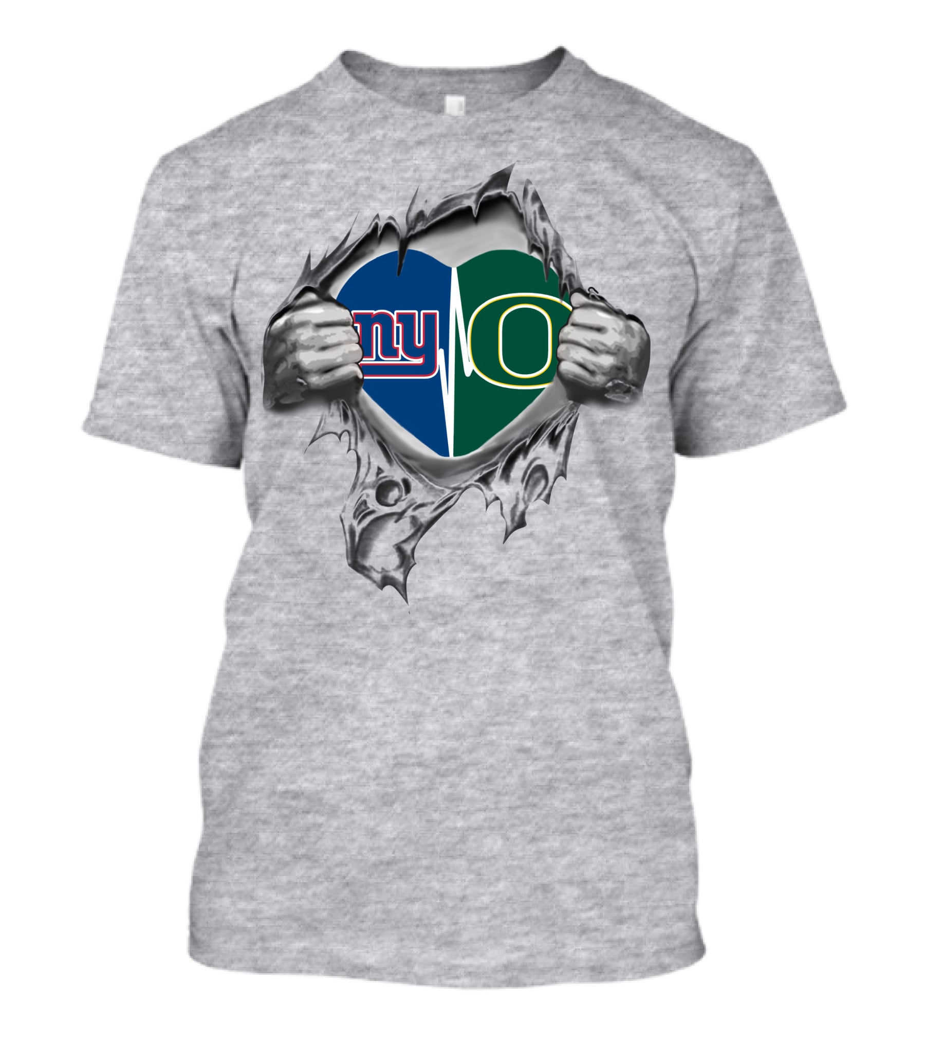 New York Giants Oregon Ducks It's In My Heart T-Shirt