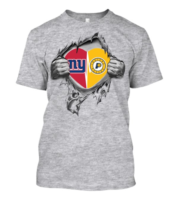 Giants NY Pacers Indiana It's In My Heart T-Shirt