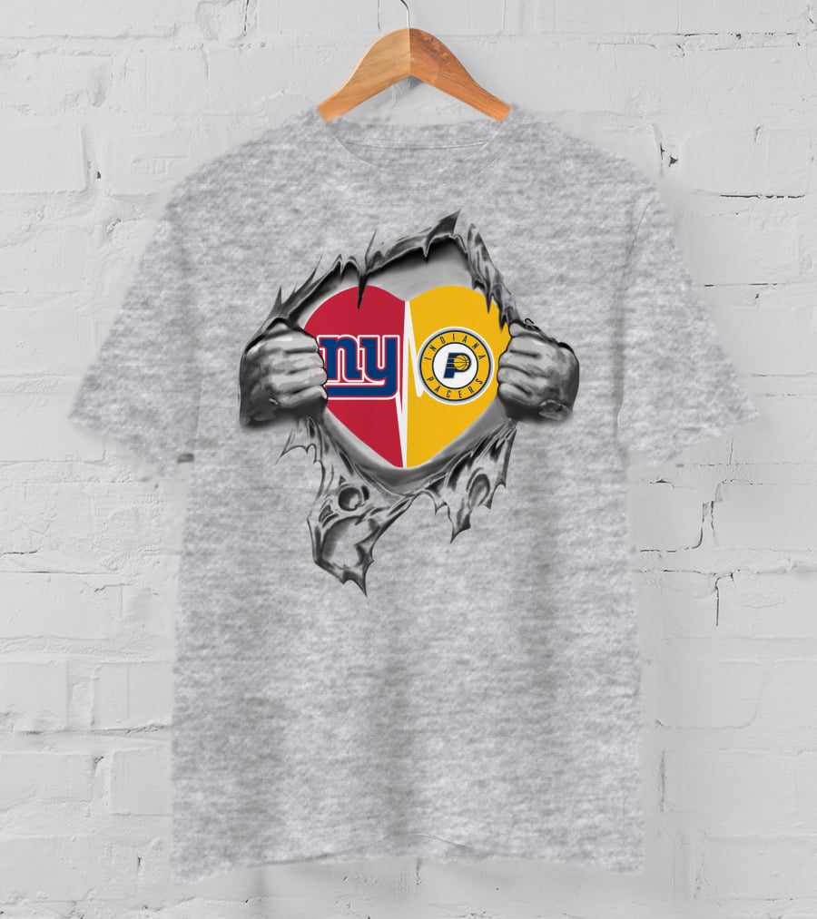 Giants NY Pacers Indiana It's In My Heart T-Shirt