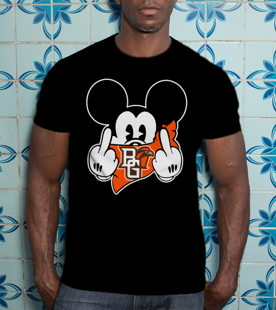 Bowling Green Falcons BG Middle Finger Mickey T-Shirt