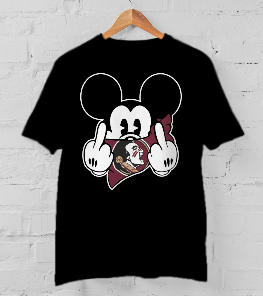 Florida State Seminoles Mickey Middle Fingers T-Shirt