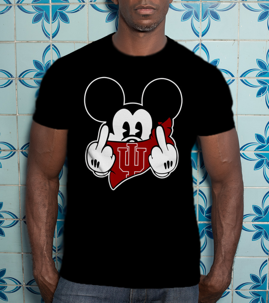 Indiana Hoosiers IU Logo Mickey T-Shirt