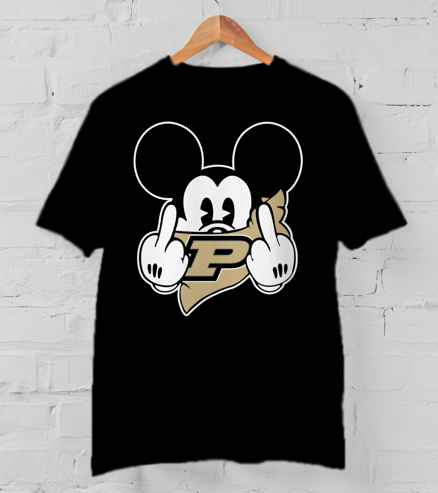 Purdue Boilermakers Mickey Middle Finger T-Shirt