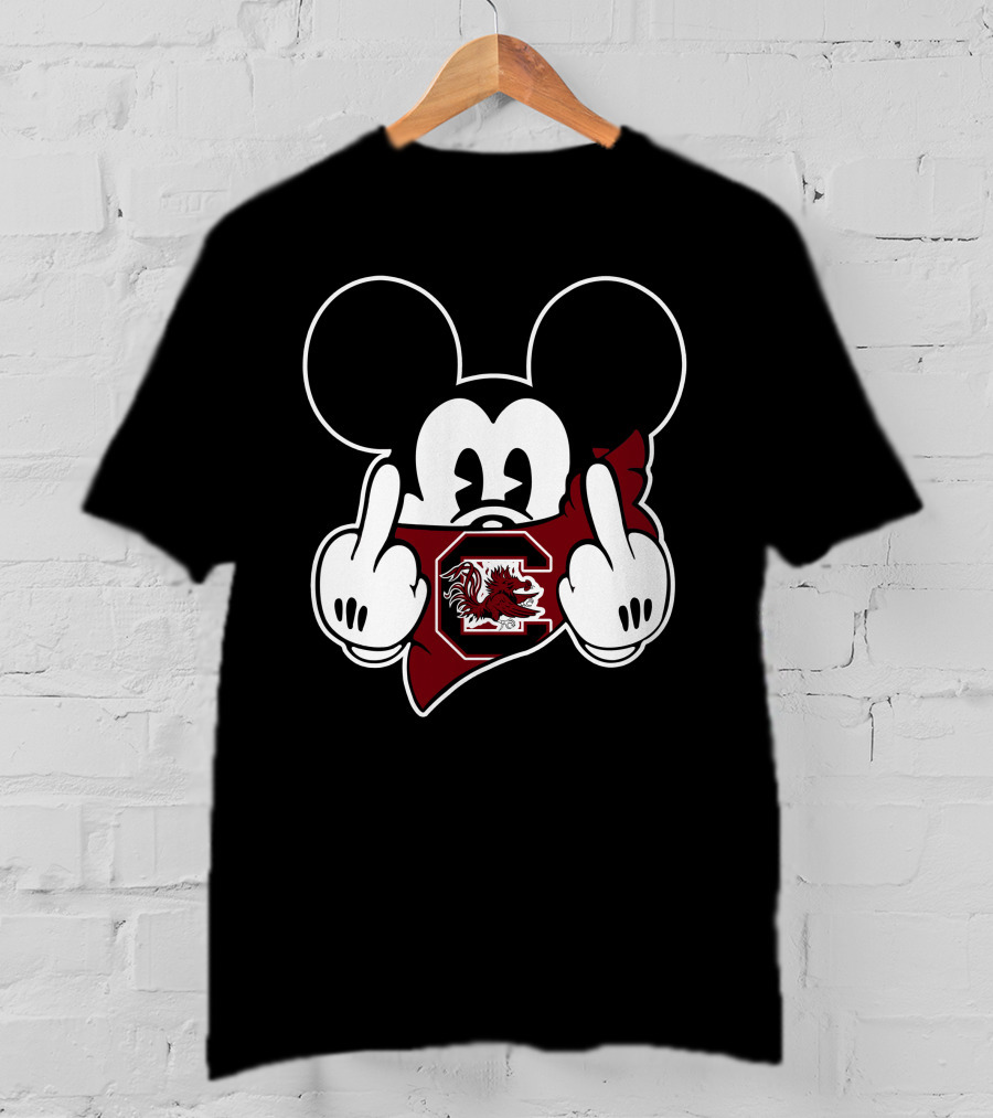 South Carolina Gamecocks Disney Mickey Context T-Shirt