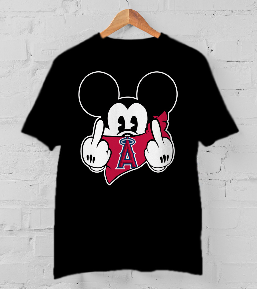 Angels Mickey Middle Finger Bandana T-Shirt