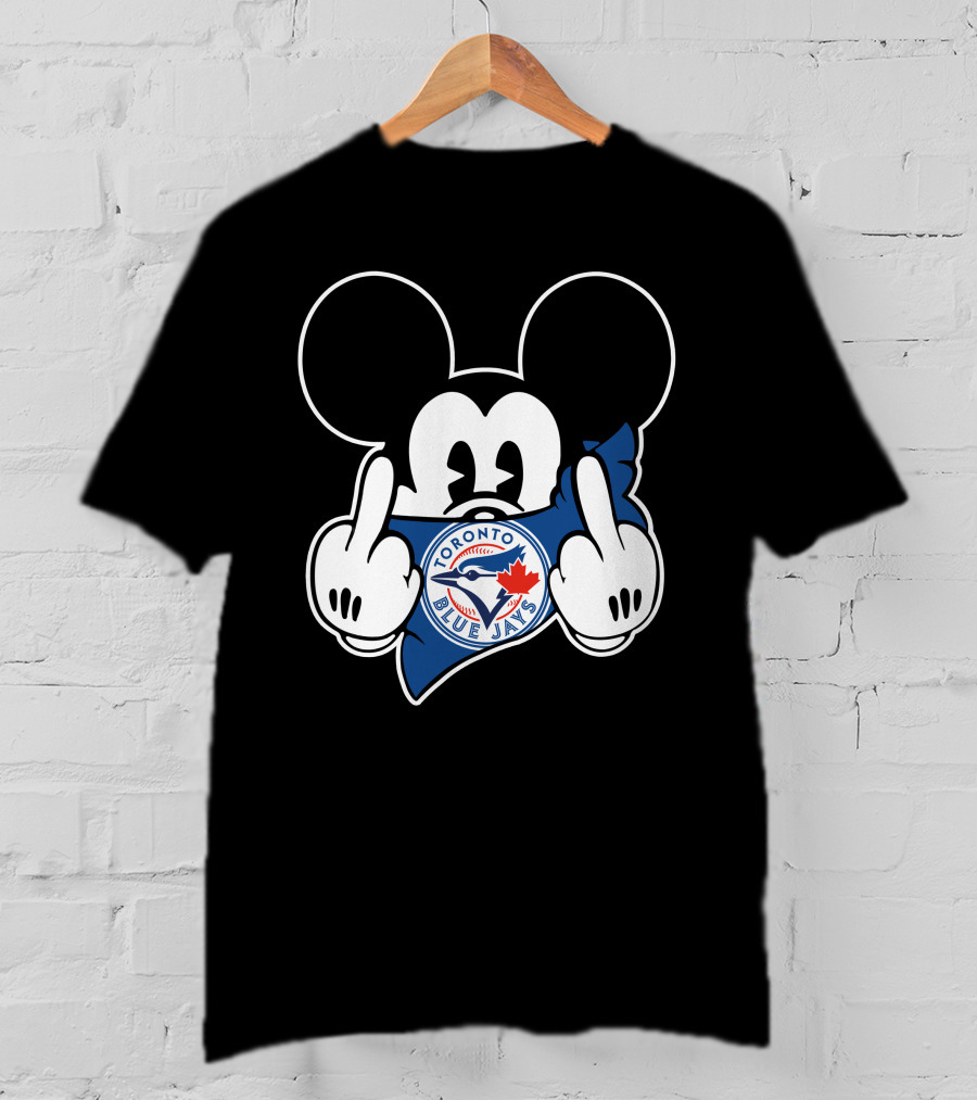 Toronto Blue Jays Mickey Mouse Middle Finger T-Shirt