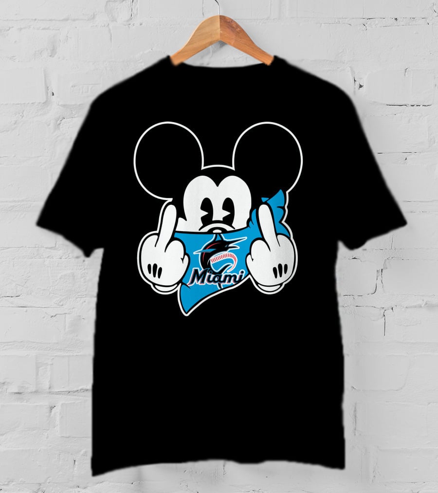 Miami Marlins Mickey Baseball T-Shirt