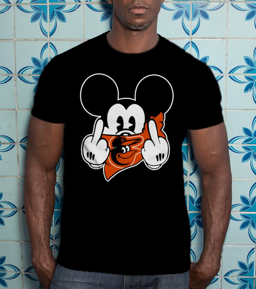 Orioles Mickey Middle Finger Bandana T-Shirt