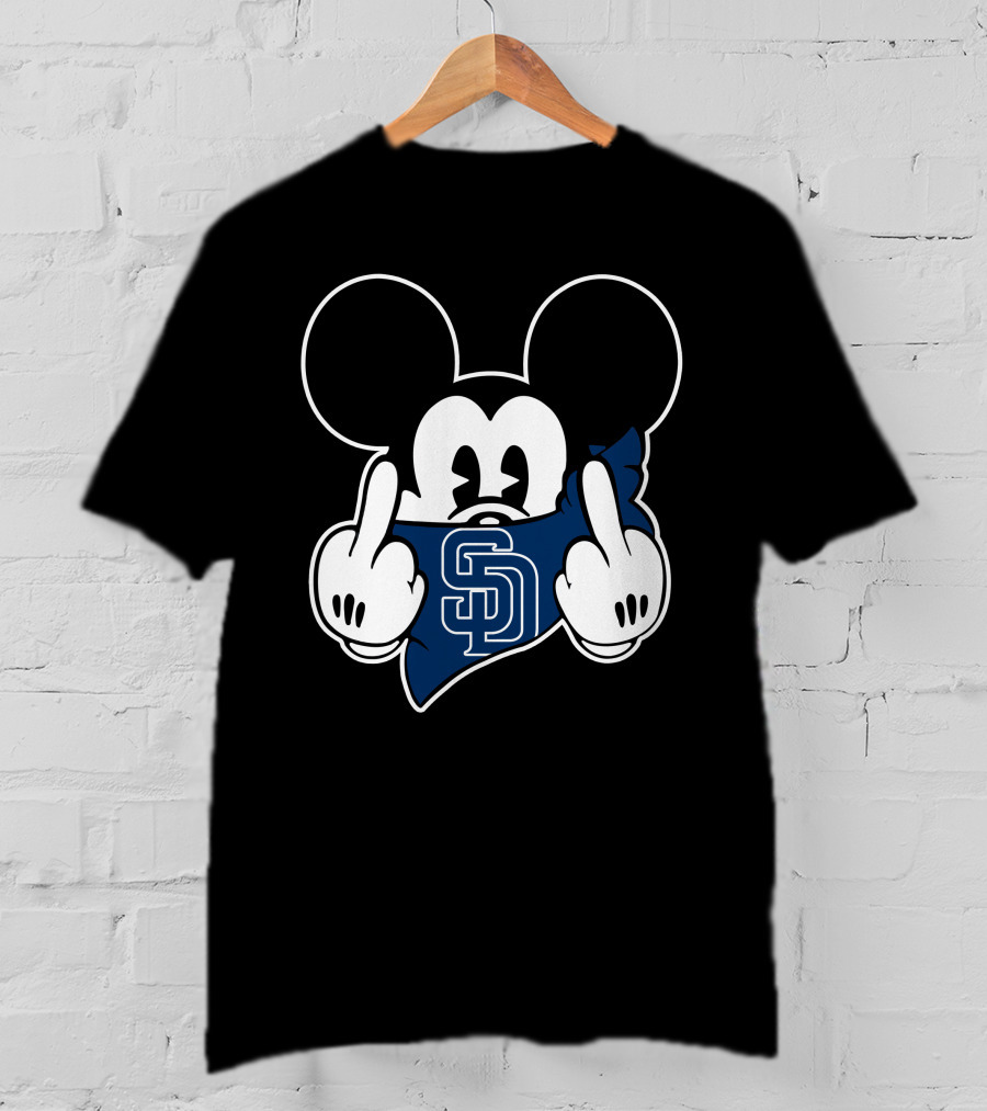 SD Padres Mickey Gesture T-Shirt