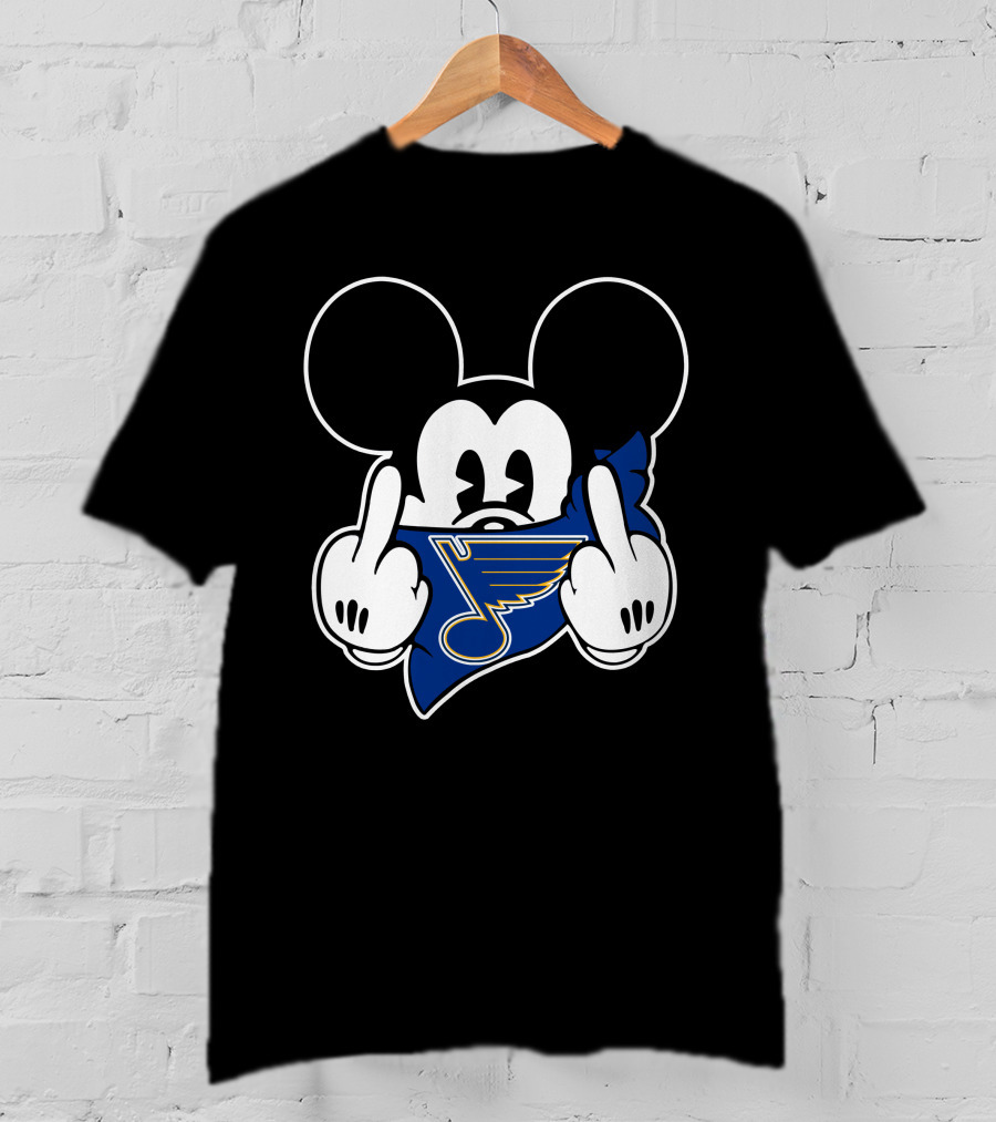 Mickey St. Louis Blues Gesture T-Shirt
