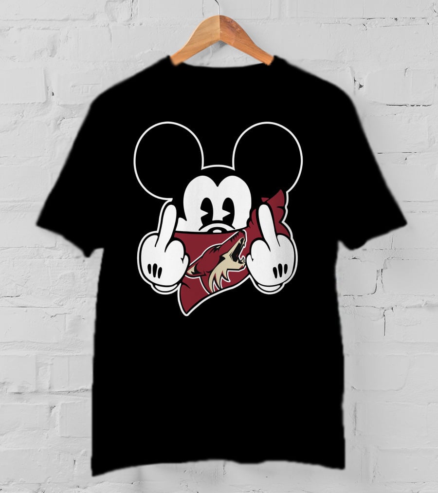 Coyotes Mickey Mouse Gesture T-Shirt